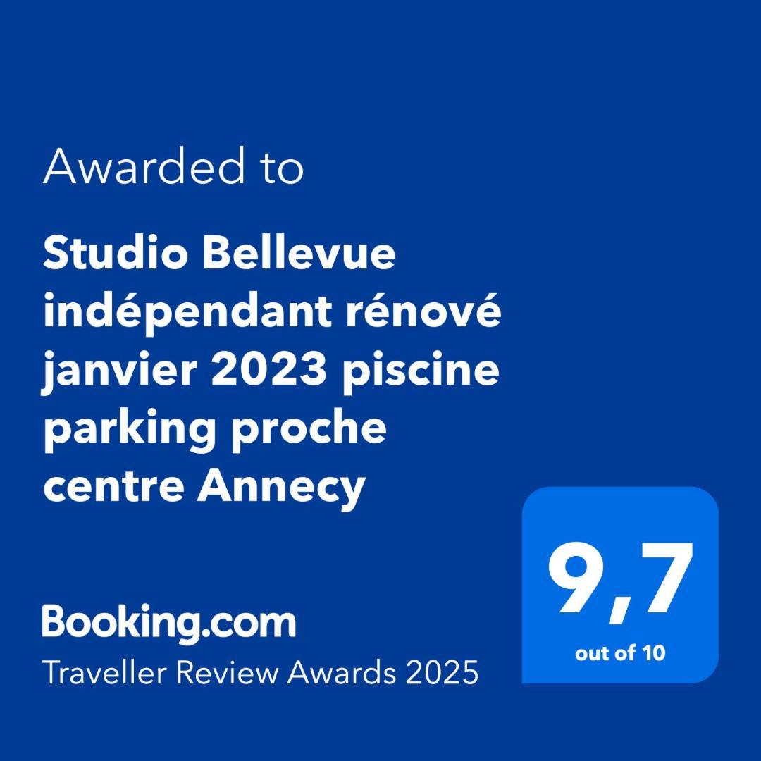 Studio Bellevue Appart Independant Renove 2024 Piscine Parking Proche Centre Annecy Poisy Bagian luar foto